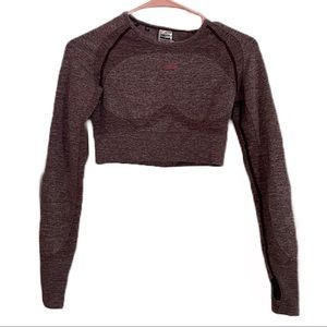 Gymshark long sleeve crop top